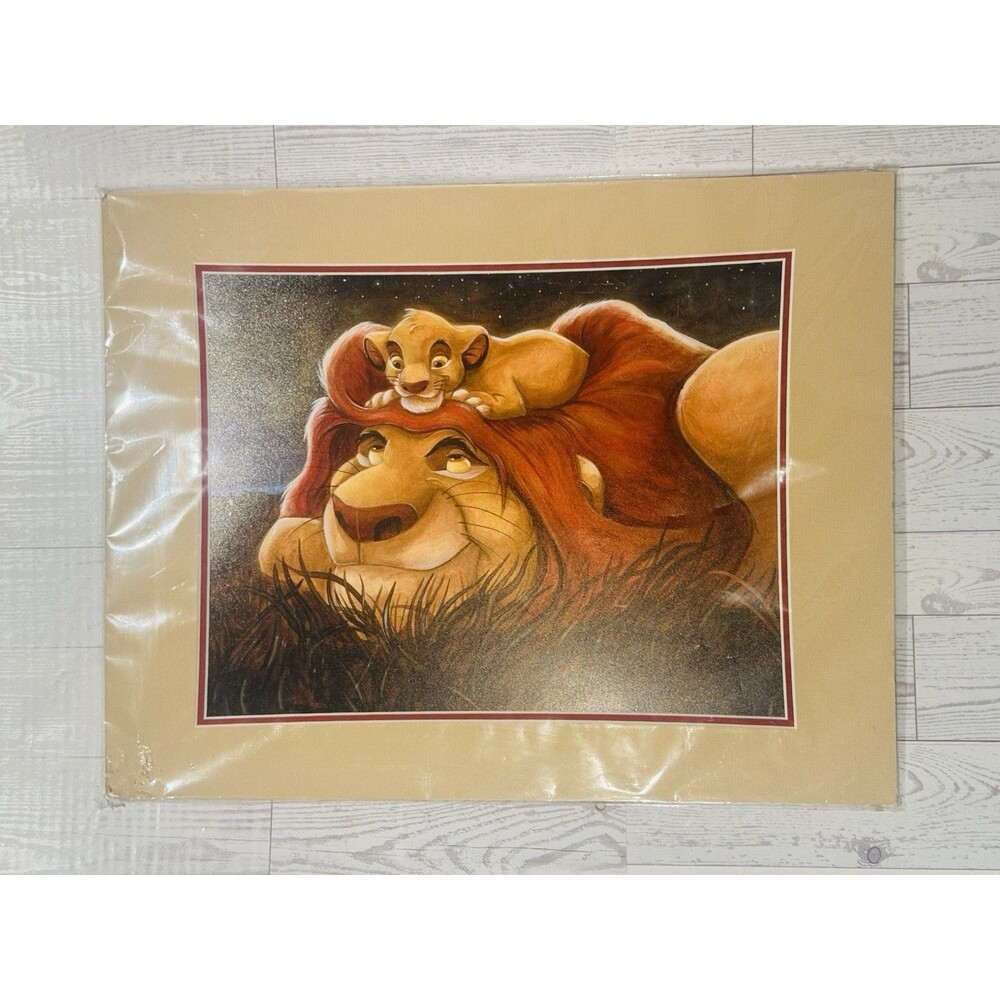 Disney Parks “ The Bond “The Lion King Matte Print Darren Wilson 14x18”!
